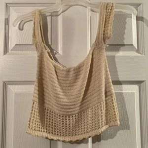 Off the shoulder knitted short sleeve